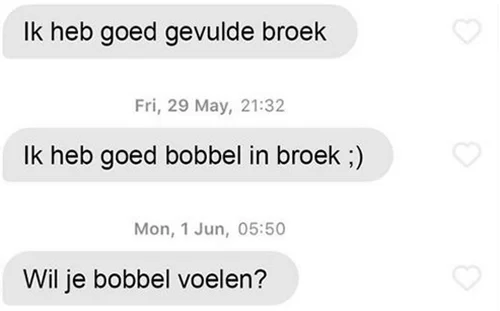 bobbel voelen